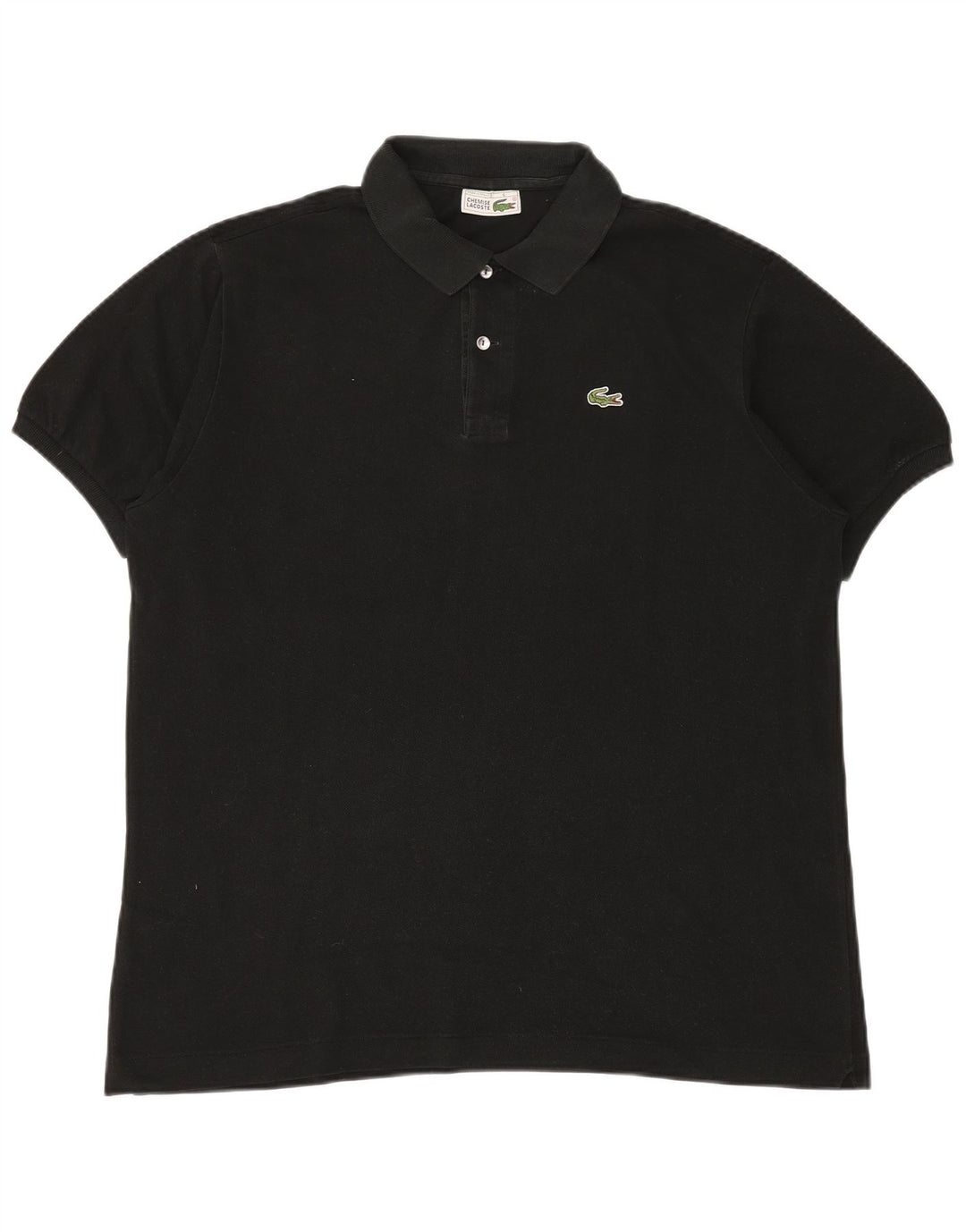 LACOSTE Herren-Poloshirt, Größe 6 XL, schwarze Baumwolle