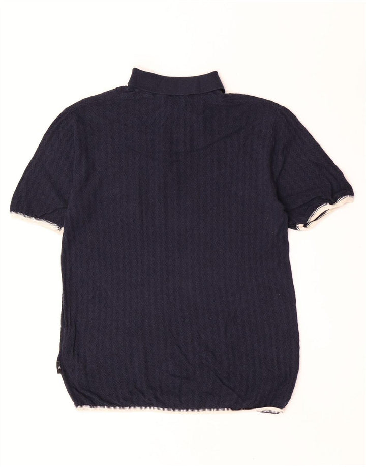 Ted Baker Herren-Pullover mit Rollkragen, Größe 3, mittelgroß, Marineblau