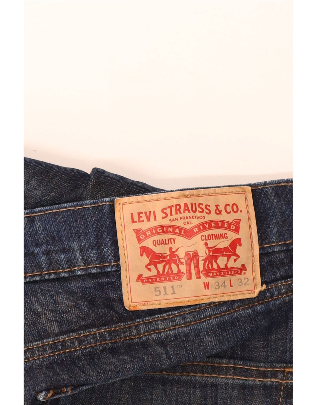Levi's Herren 511 Slim Jeans W34 L32 Marineblau Baumwolle