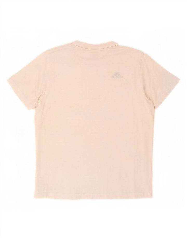 Kappa Herren T-Shirt Top Large Weiß Baumwolle