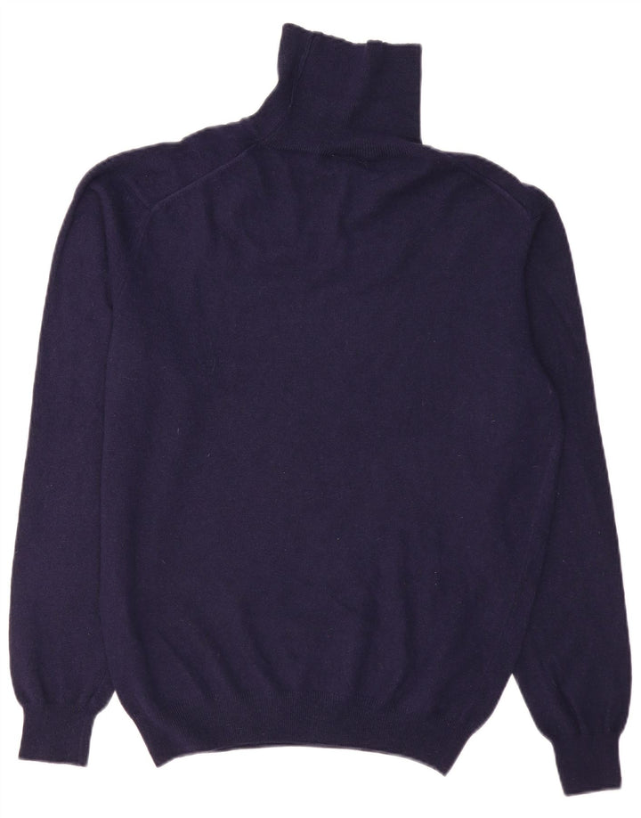 SERGIO TACCHINI Rollkragenpullover für Herren, groß, marineblaue Wolle