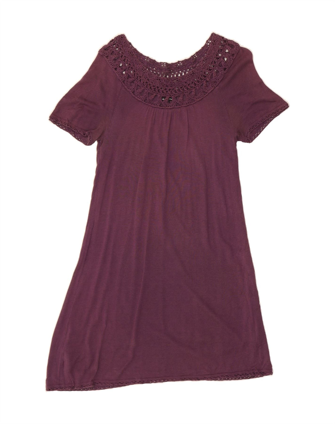 MASSIMO DUTTI Womens Basic Dress UK 14 Large Burgundy Viscose Vintage Massimo Dutti and Second-Hand Massimo Dutti from Messina Hembry 