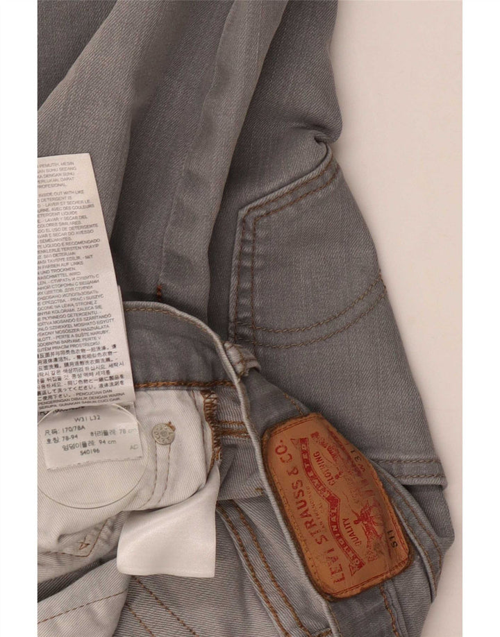 Levi's Herren 511 Slim Jeans W31 L27 Graue Baumwolle