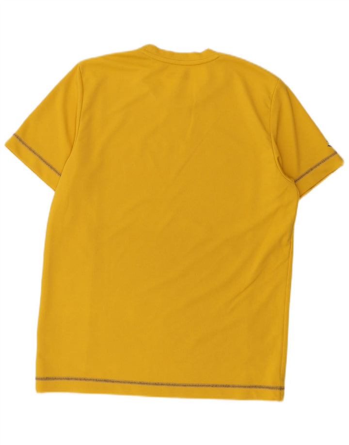 Lotto Herren-T-Shirt mit Grafik, mittelgelb, gestreift, Polyester