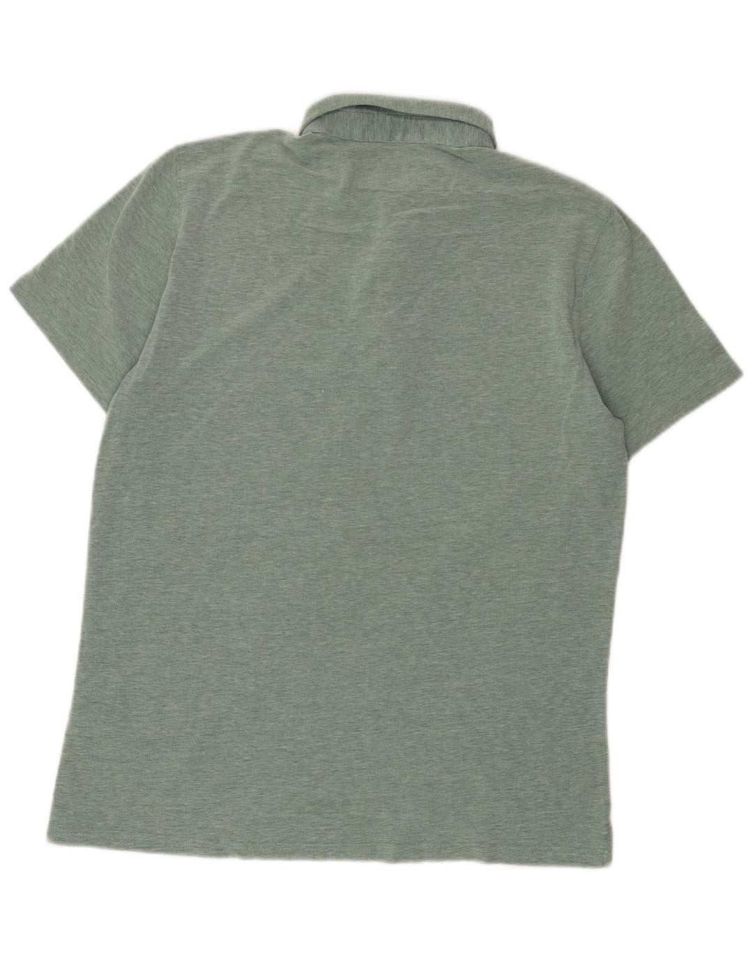 Massimo Dutti Herren-Poloshirt, große grüne Baumwolle