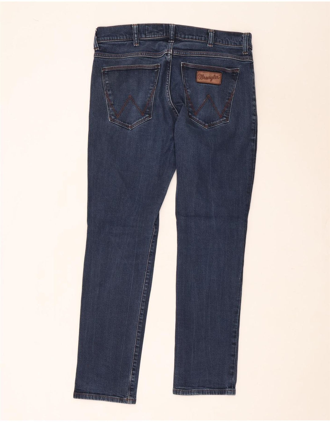 Wrangler Herren Straight Jeans W34 L32 Blaue Baumwolle
