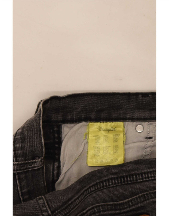 Wrangler Herren Texas Stretch Straight Jeans W33 L34 Graue Baumwolle