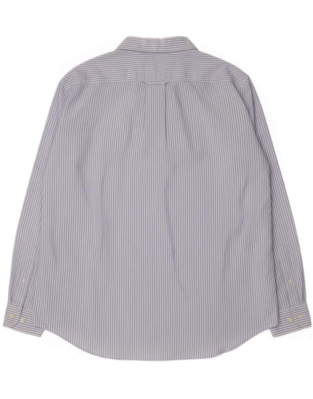 Carrera Herrenhemd XL, blaue Nadelstreifen-Baumwolle