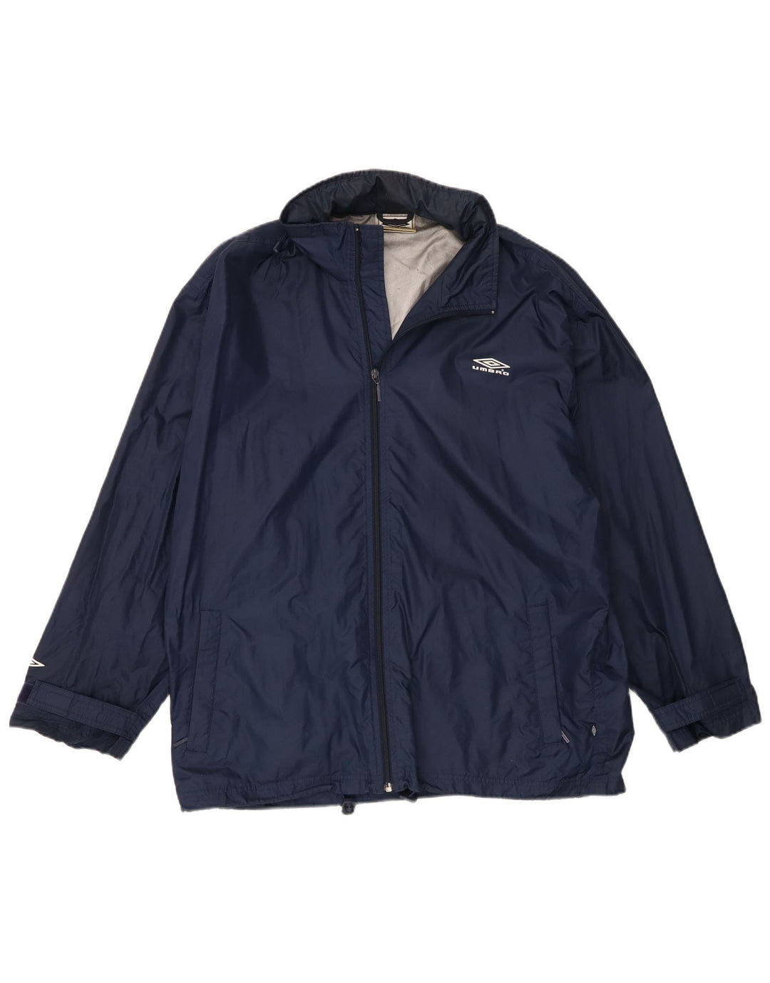 Umbro Herren-Regenjacke mit Kapuze, UK 40, Größe L, Marineblau