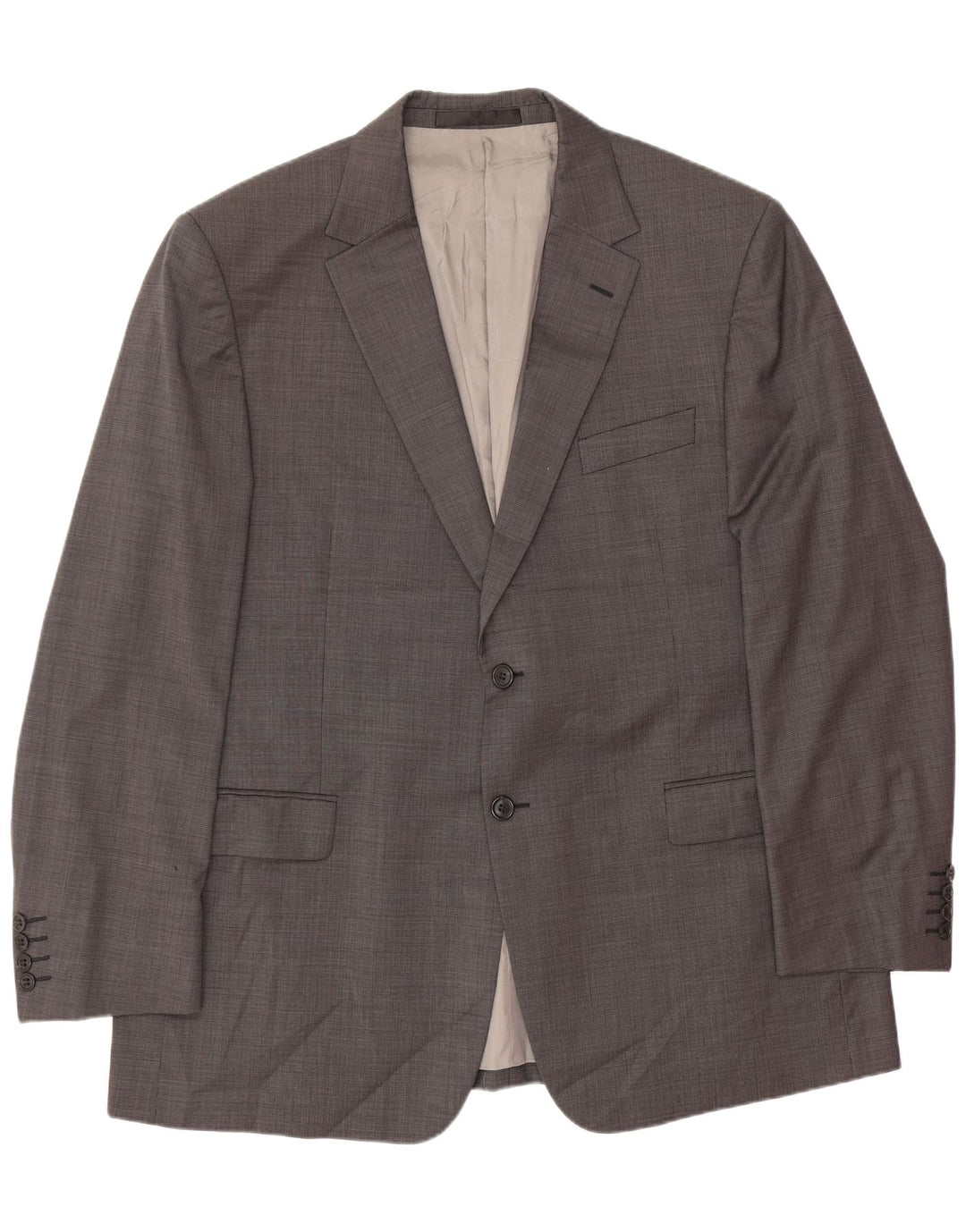 Marks & Spencer Herren-Blazer mit 2 Knöpfen, UK 44, XL, graue Wolle