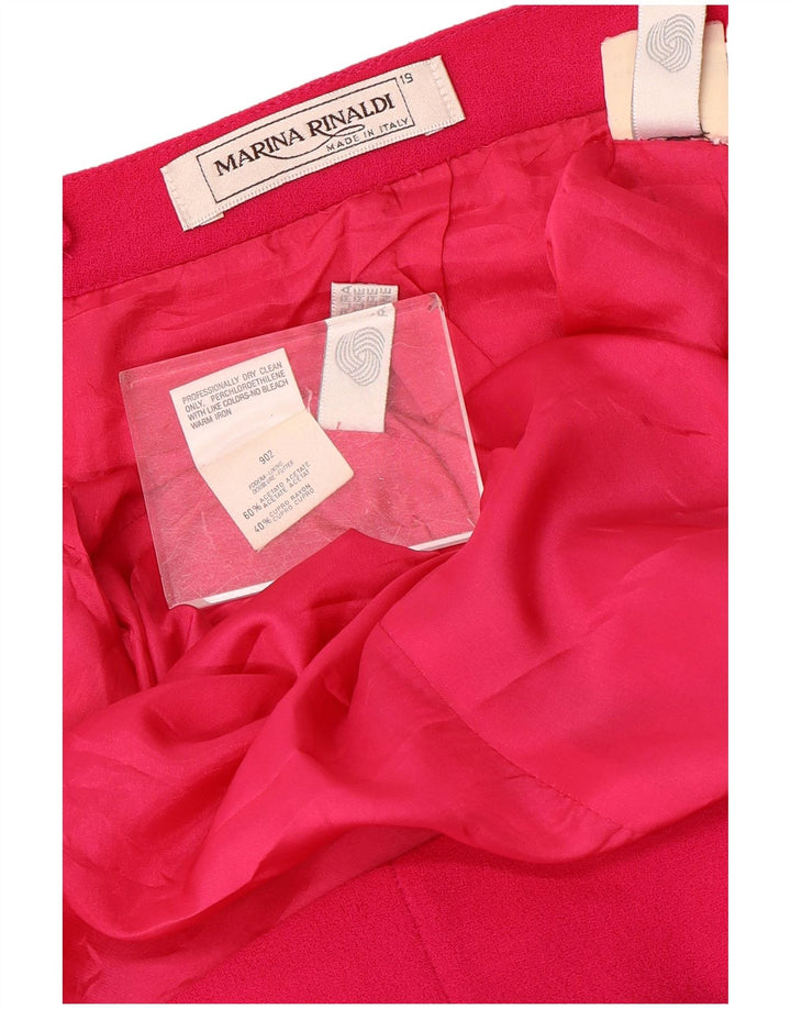 Marina Rinaldi Damen 5-Knopf-2-teiliges Rock-Set, Größe 19, S, W32, Rosa