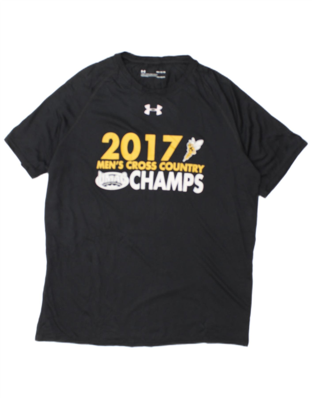 Under Armour Herren Heat Gear Graphic T-Shirt Top Medium Schwarz