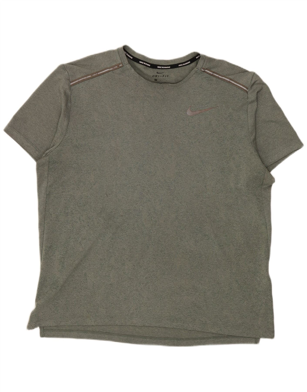 Nike Herren Dri Fit T-Shirt Top Large Grün Polyester