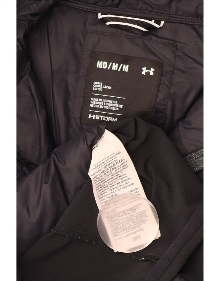 Under Armour Herren Graphic Wattierte Jacke UK 38 Mittel Marineblau Farbblock