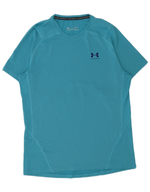 Under Armour Herren Heat Gear T-Shirt Top Large Blau