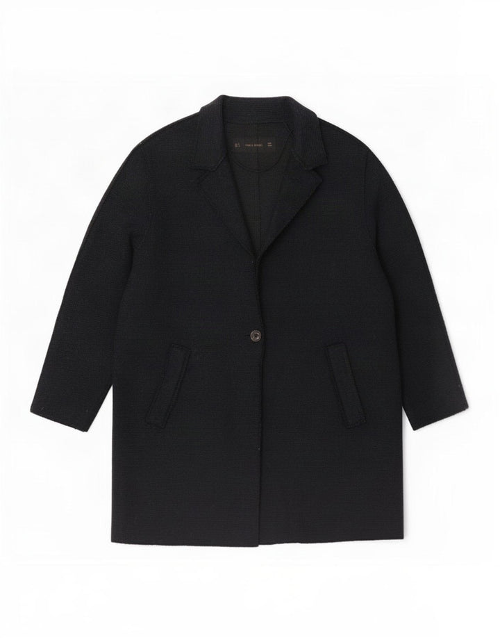 Zara Damen Mantel UK 16 Large Marineblau