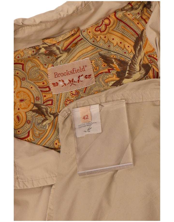 BROOKSFIELD Damen Windjacke IT 42 Mittelbeige Baumwolle