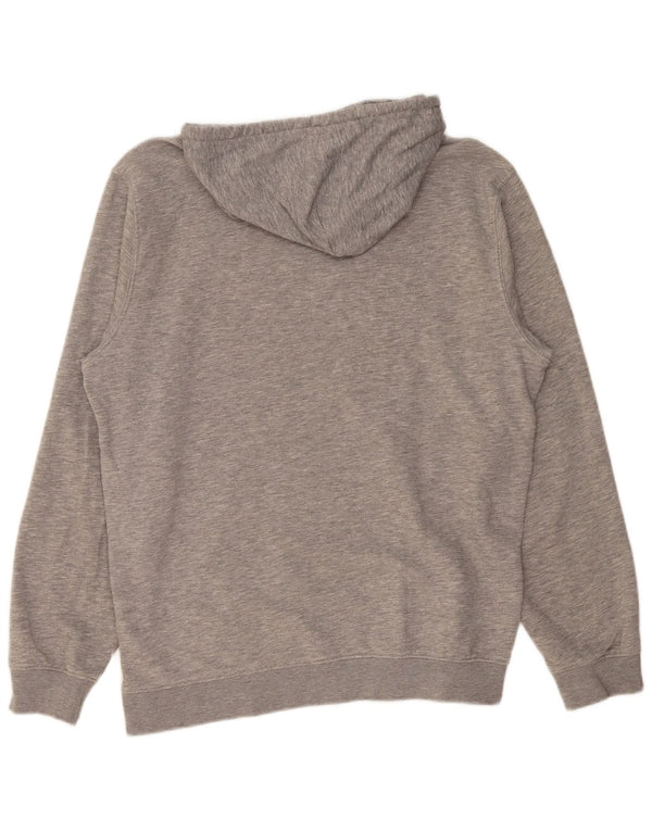 Champion Mens Graphic Hoodie Jumper Large Grey Cotton