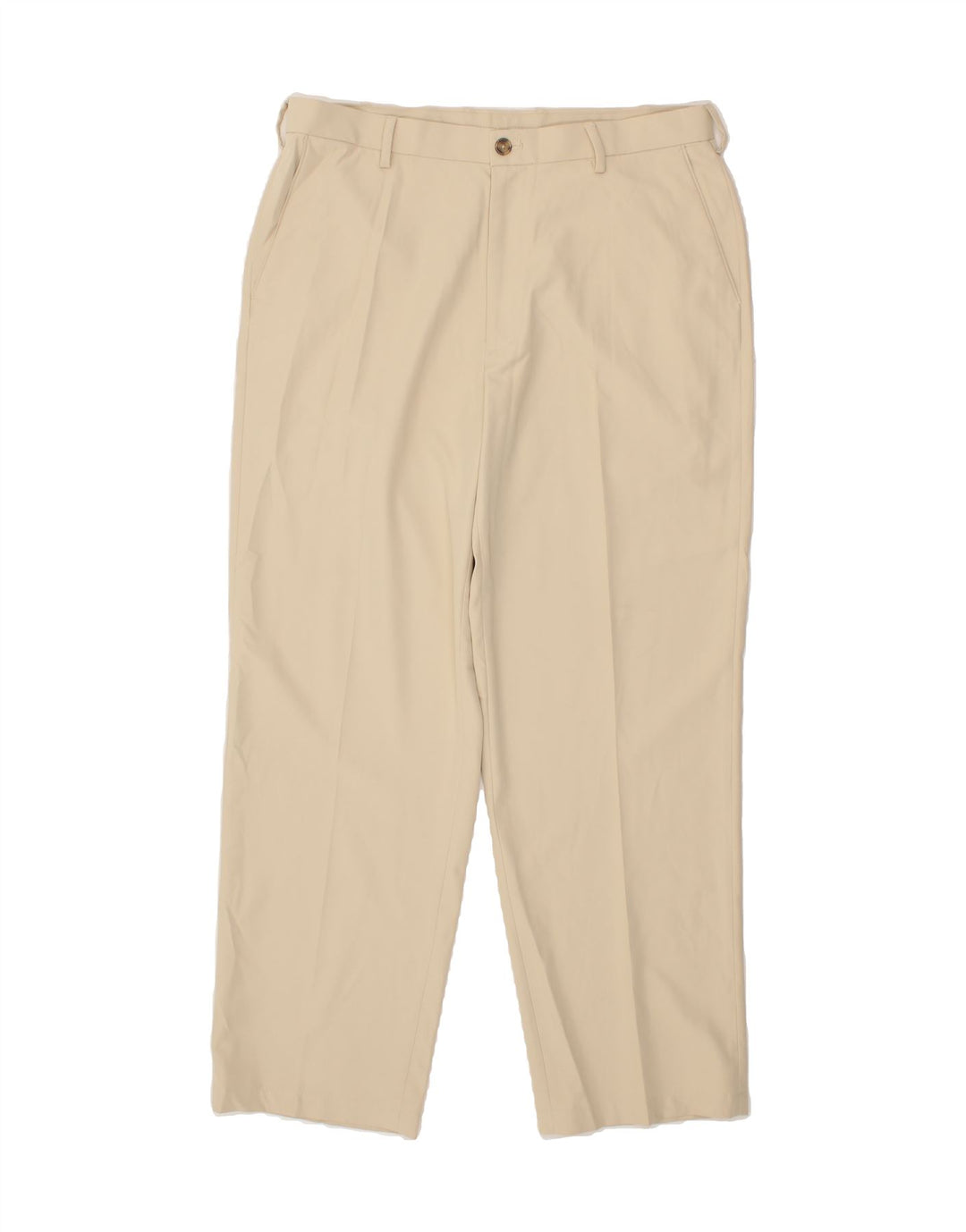 IZOD Mens Straight Chino Trousers W36 L32 Beige Polyester Vintage Izod and Second-Hand Izod from Messina Hembry 