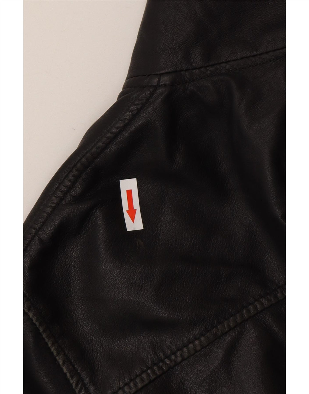 Vintage Herren Bomber Lederjacke IT 50 Großes schwarzes Leder