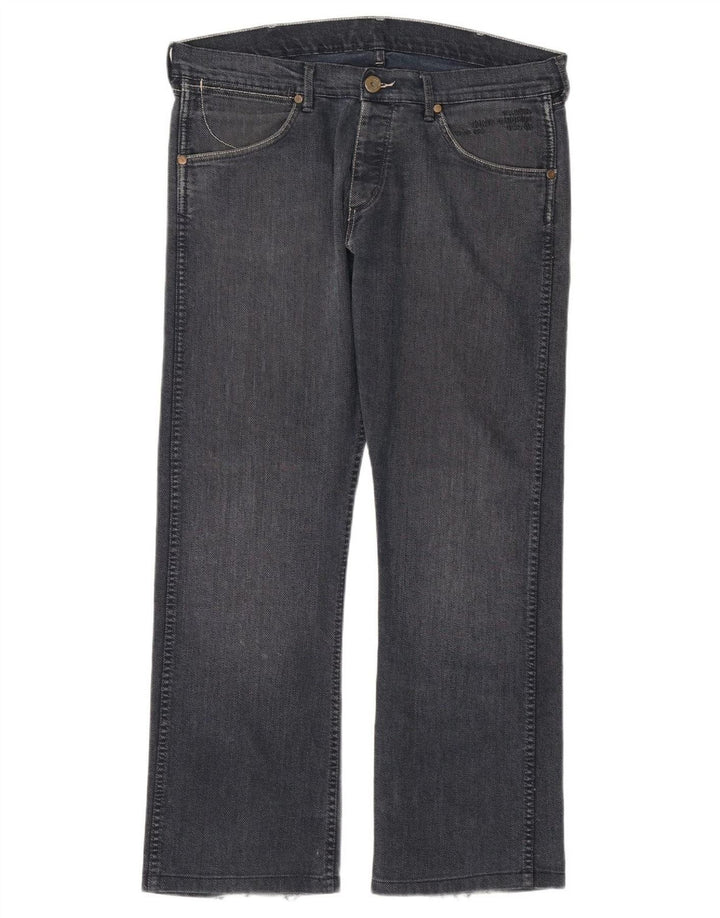 WRANGLER Herren Ace Straight Jeans W36 L30 Marineblaue Baumwolle