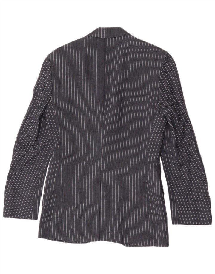 Marks & Spencer Herren-Blazer mit 2 Knöpfen, UK 34, XS, Marineblau, Nadelstreifen