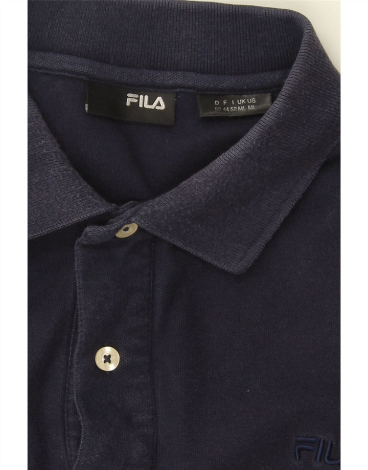 FILA Mens Polo Shirt Large Navy Blue Vintage Fila and Second-Hand Fila from Messina Hembry 