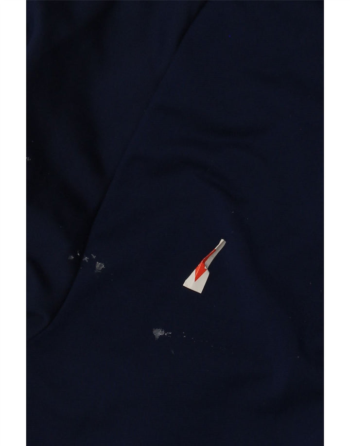 Adidas Herren-Trainingsanzug-Oberteil, große Jacke aus marineblauem Polyester