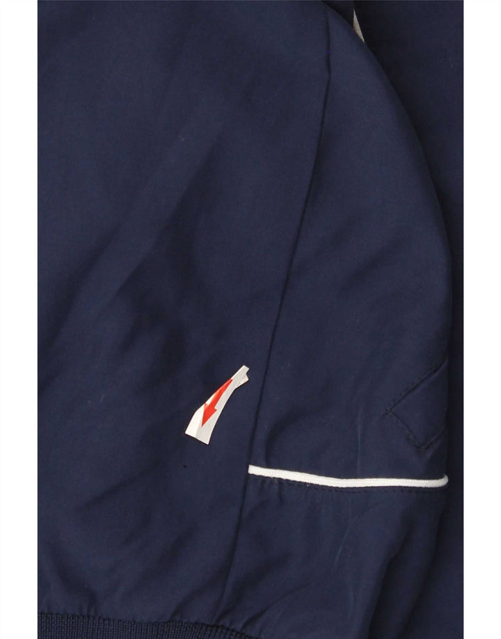 Errea Herren-Trainingsanzug-Oberteil, Jacke, groß, marineblau, Farbblock-Polyester