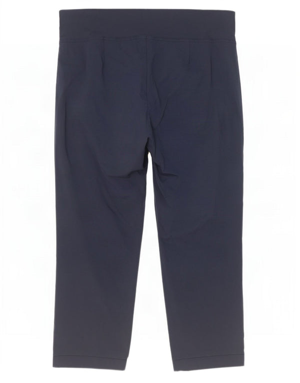 Marks & Spencer Damen Autograph Tapered Cropped-Hose W36 L25 Marineblau