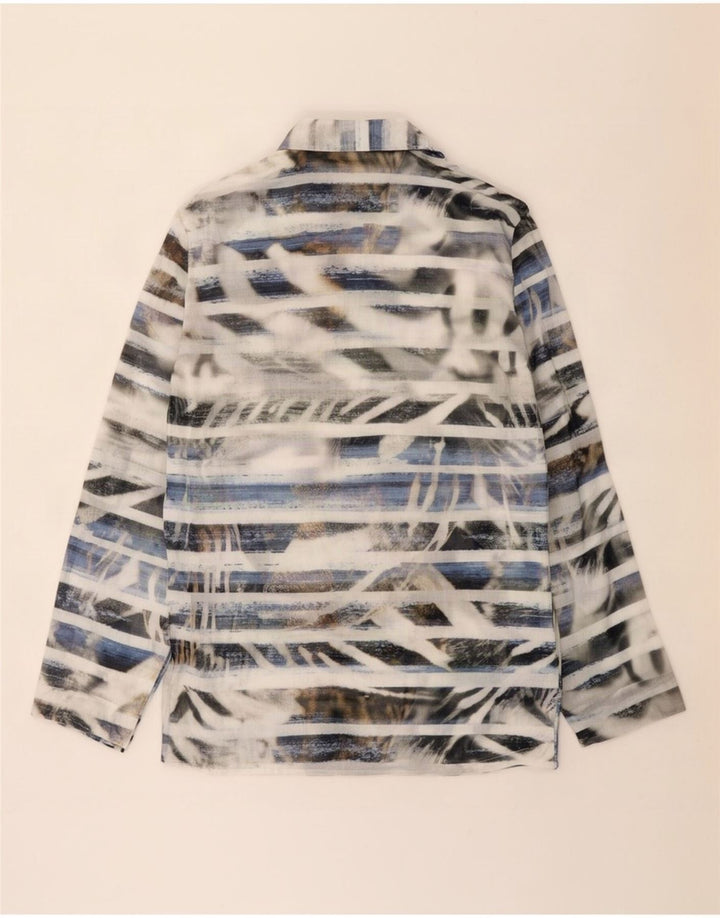 Perte by Krizia Damenhemd UK 12 Medium Mehrfarbig gestreift