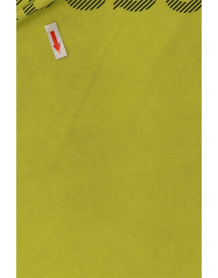 Reebok Herren Grafik-T-Shirt-Oberteil Mittelgrünes Polyester