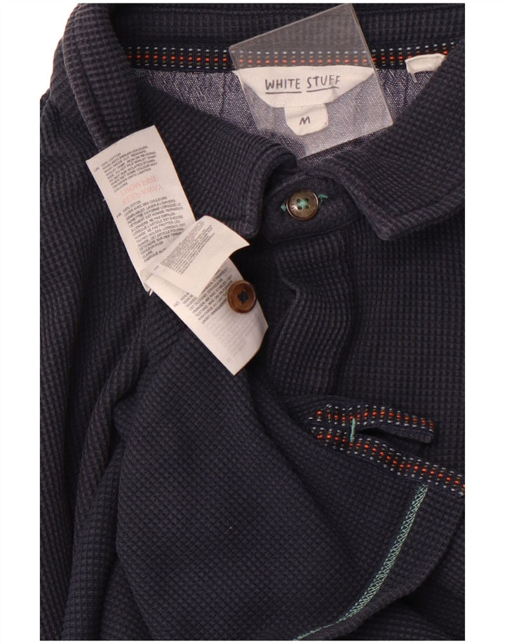 WHITE STUFF Herren-Poloshirt aus mittlerer marineblauer Baumwolle