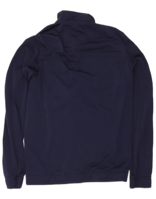 Puma Jungen-Trainingsanzug-Top-Jacke, 13–14 Jahre, marineblaues Farbblock-Polyester