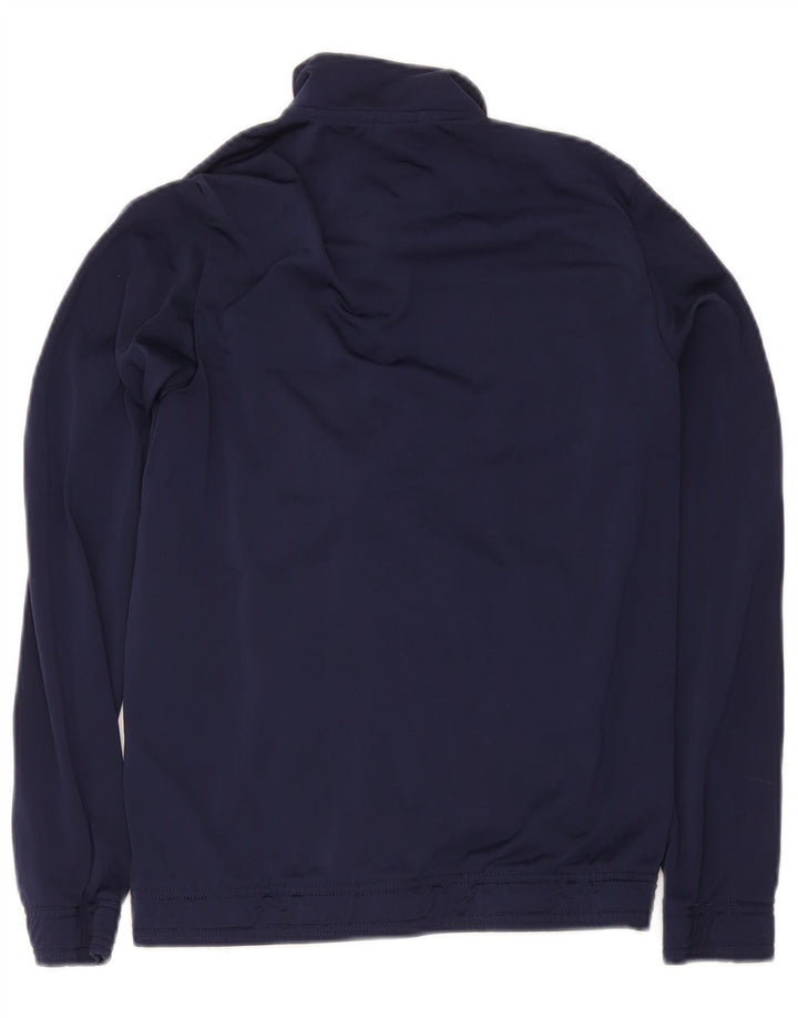 Puma Jungen-Trainingsanzug-Top-Jacke, 13–14 Jahre, marineblaues Farbblock-Polyester