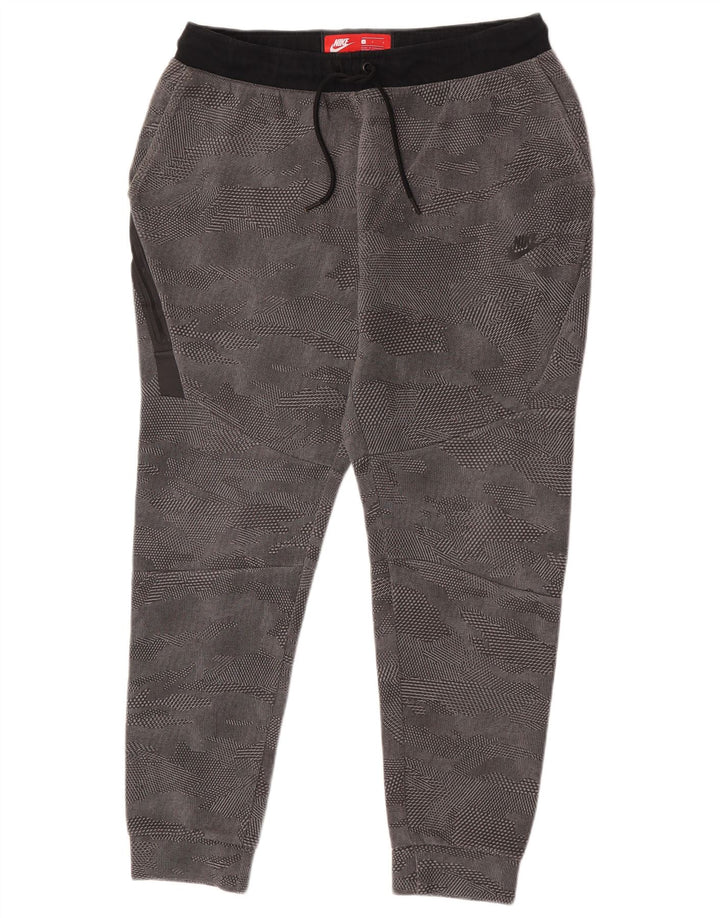 Nike Herren-Trainingshose, Jogginghose, groß, graue Baumwolle