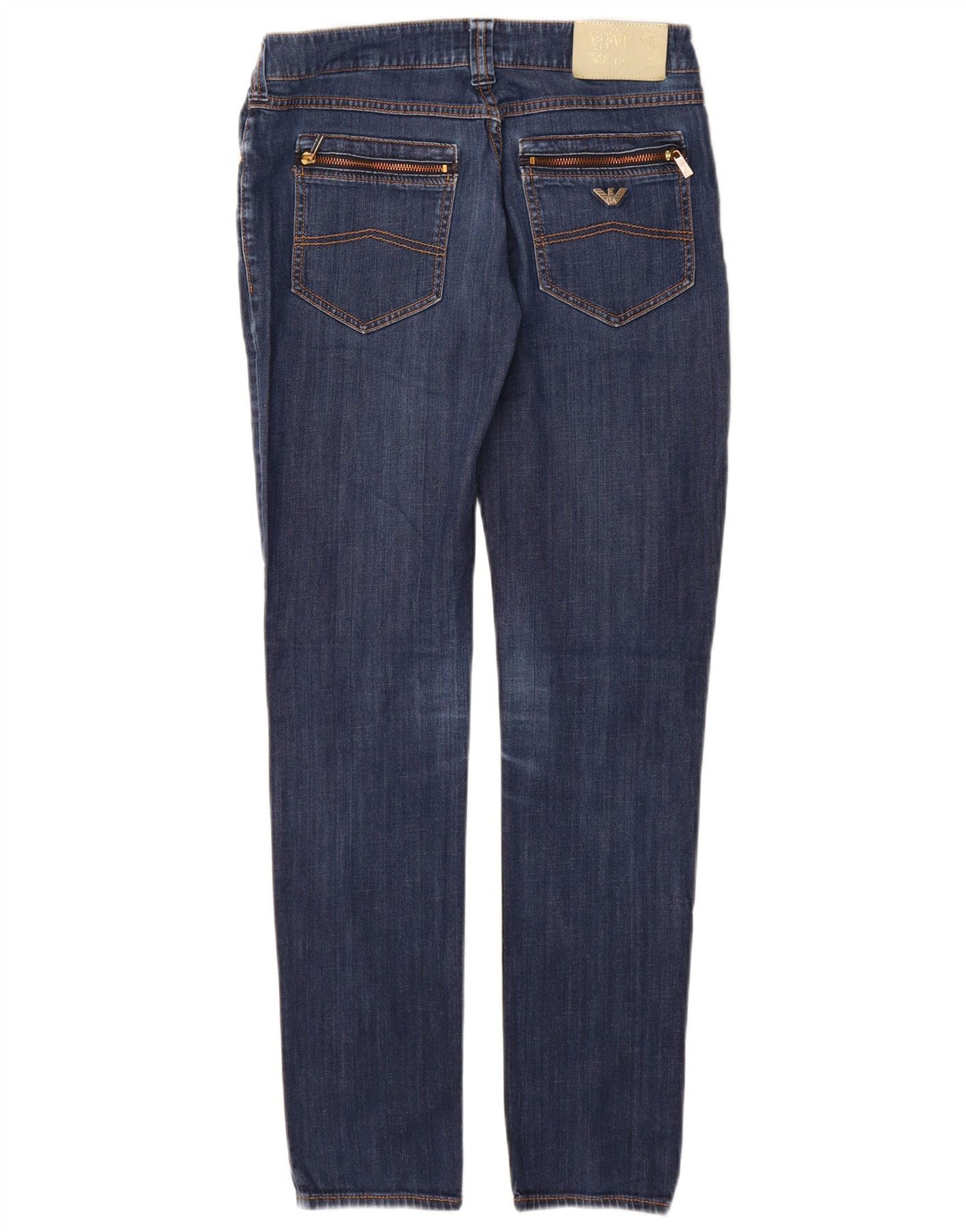 Armani Damen Slim Jeans W27 L32 Blau