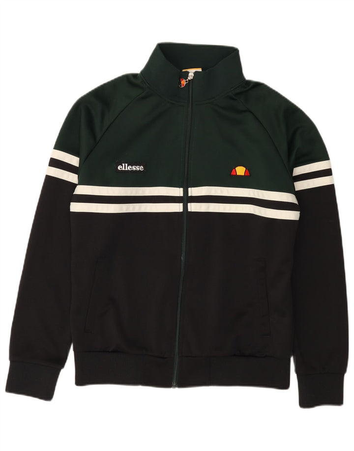 Ellesse Herren Heritage-Trainingsanzugoberteil, Jacke, Größe S, Schwarz, Farbblock