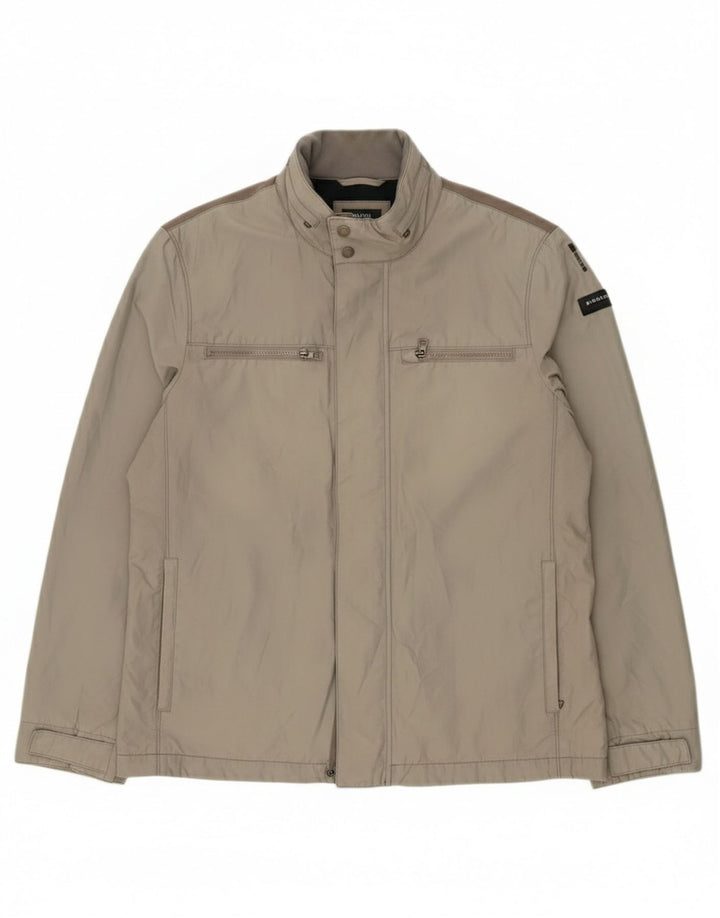 Geox Herren Bomberjacke UK 44 2XL Graue Baumwolle