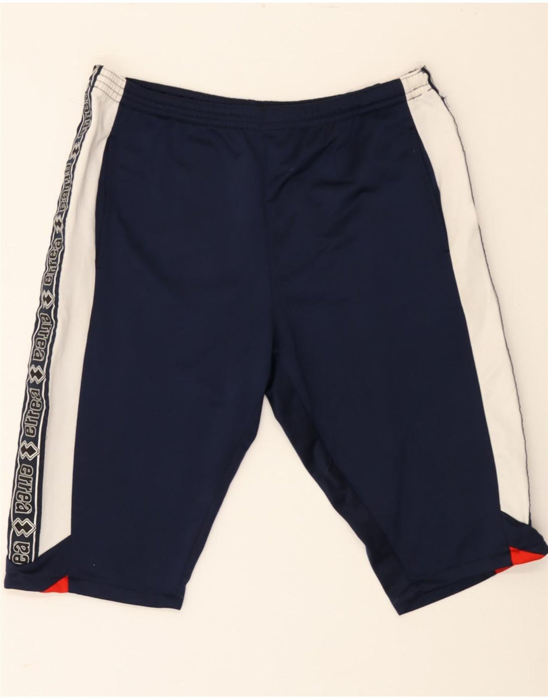 ERREA Mens Graphic Sport Shorts XL  Navy Blue Colourblock Vintage Errea and Second-Hand Errea from Messina Hembry 