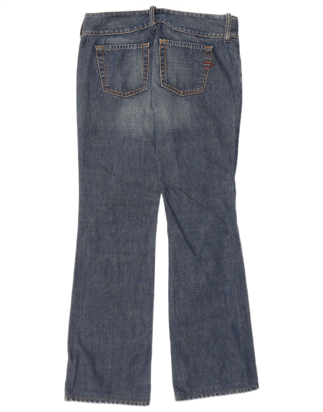 Diesel Damen Bootcut Jeans W27 L30 Blaue Baumwolle
