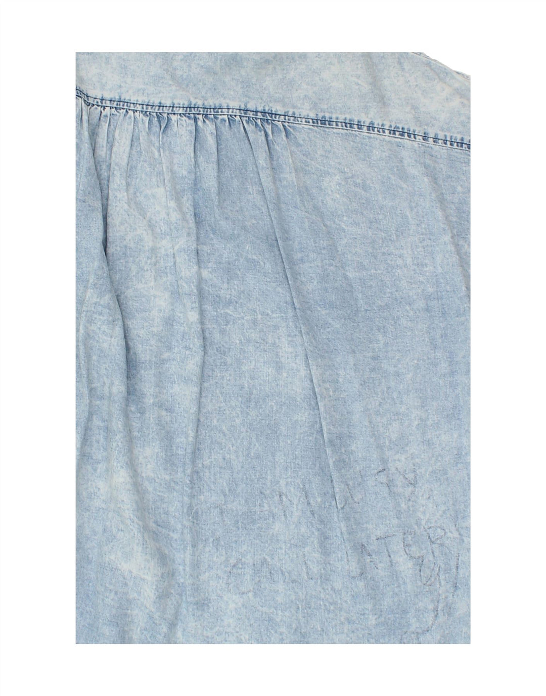 ZARA Womens Oversized Denim Shirt UK 10 Small Blue Vintage Zara and Second-Hand Zara from Messina Hembry 