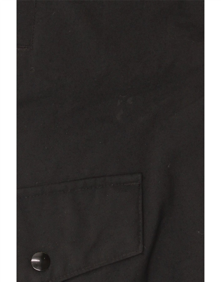 Adidas Herren Kapuzenparkajacke UK 36 Small Schwarz Nylon