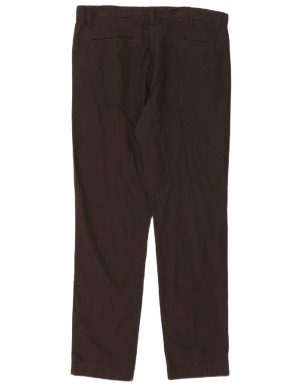 Dack's Slim Cargo-Hose für Herren, Größe L, W34, L32, Grau, Leinen