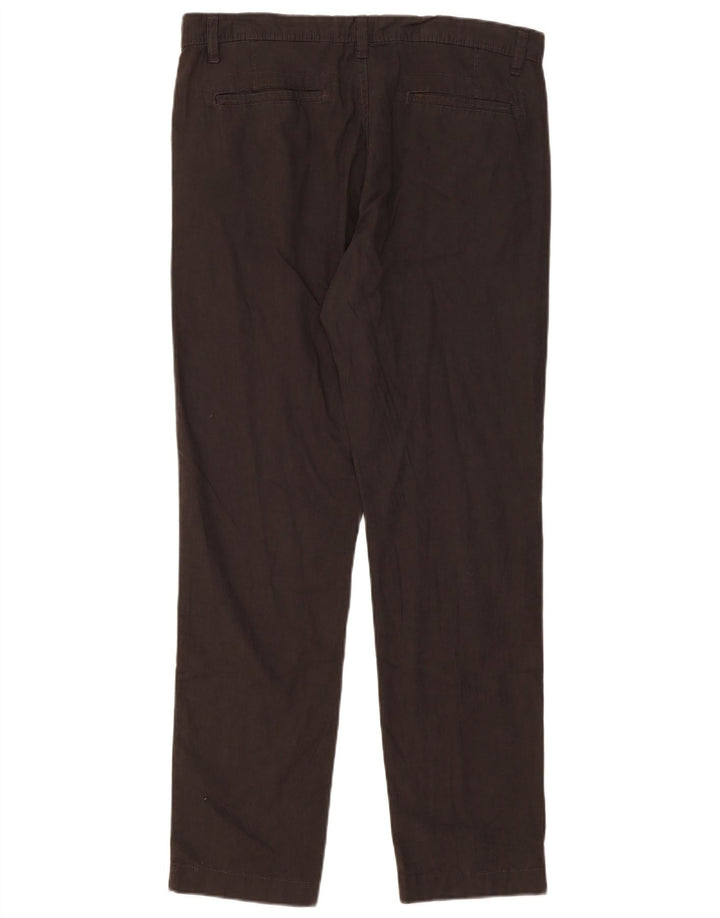 Dack's Slim Cargo-Hose für Herren, Größe L, W34, L32, Grau, Leinen