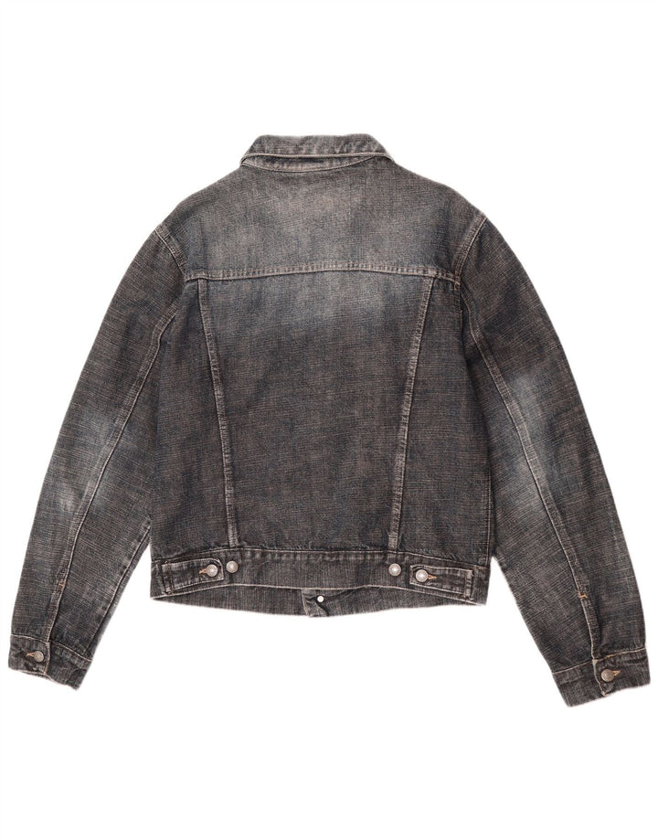 Vitamina Damen Jeansjacke UK 18 XL Graue Baumwolle