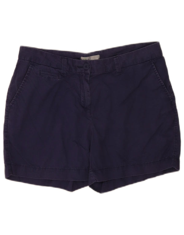MARKS & SPENCER Damen Chinoshorts UK 12 Medium W30 Marineblaue Baumwolle