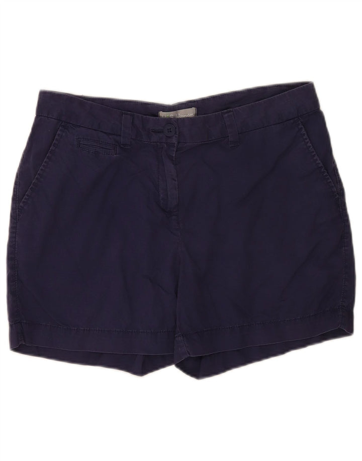 MARKS & SPENCER Damen Chinoshorts UK 12 Medium W30 Marineblaue Baumwolle