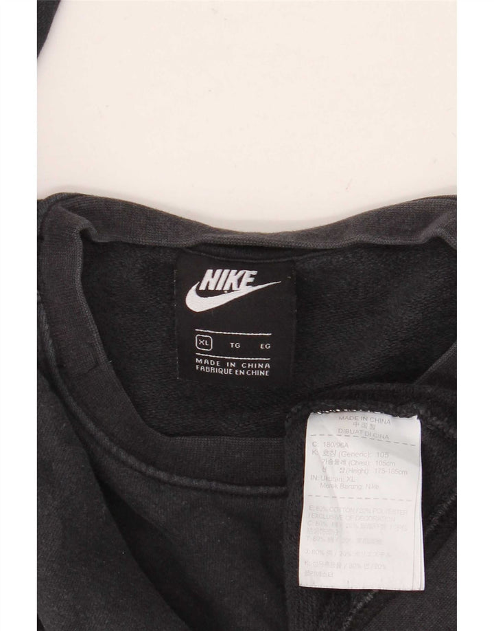 Nike Herren Sweatshirt Pullover XL Schwarz Baumwolle