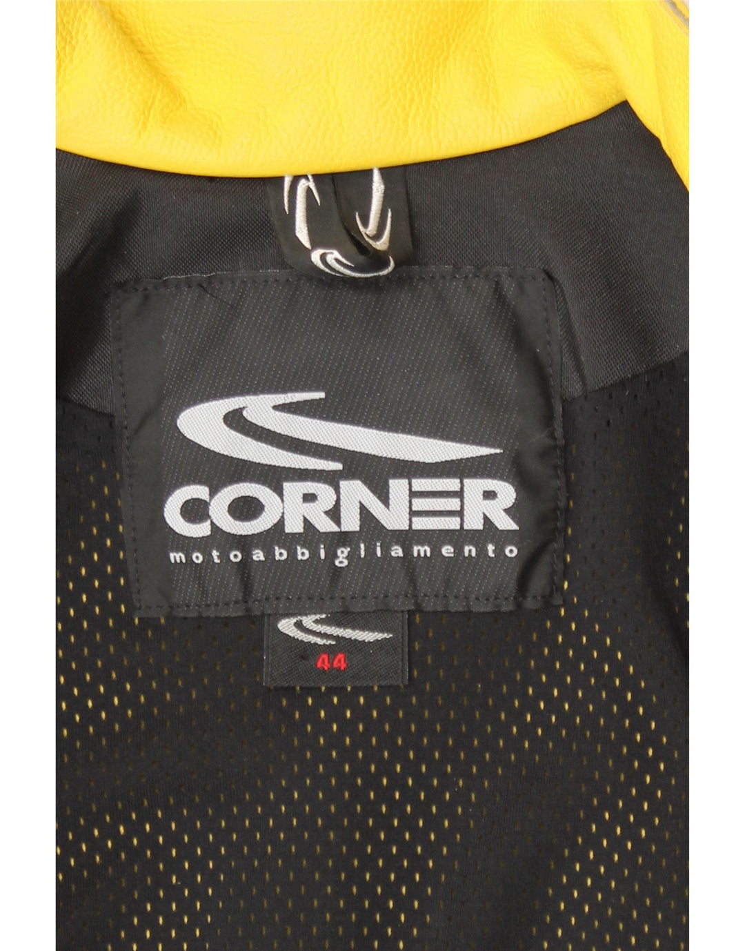 Corner Damen Leder Bikerjacke IT 44 Mittelgelbes Leder
